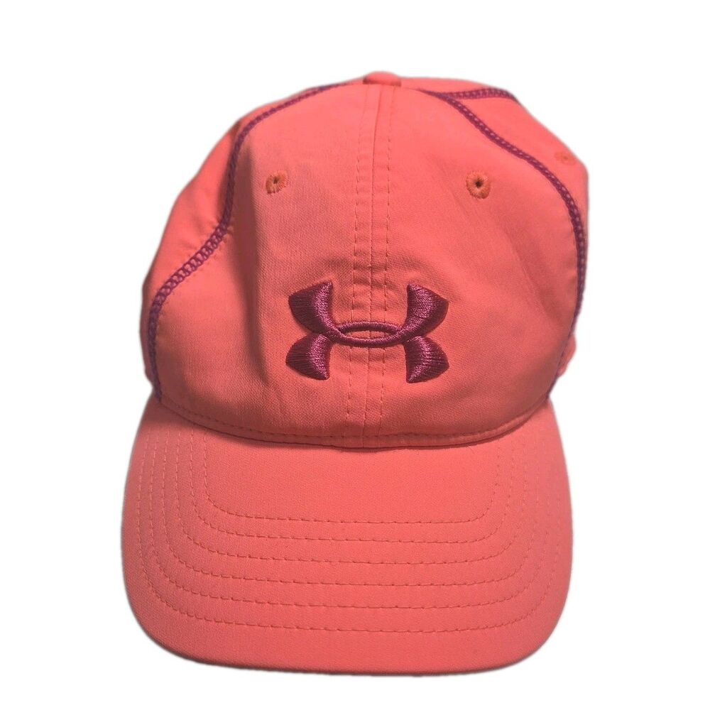 Under Armour Women's Hat Cap Neon Pink Magenta Embroidered Logo Adjustable Strap